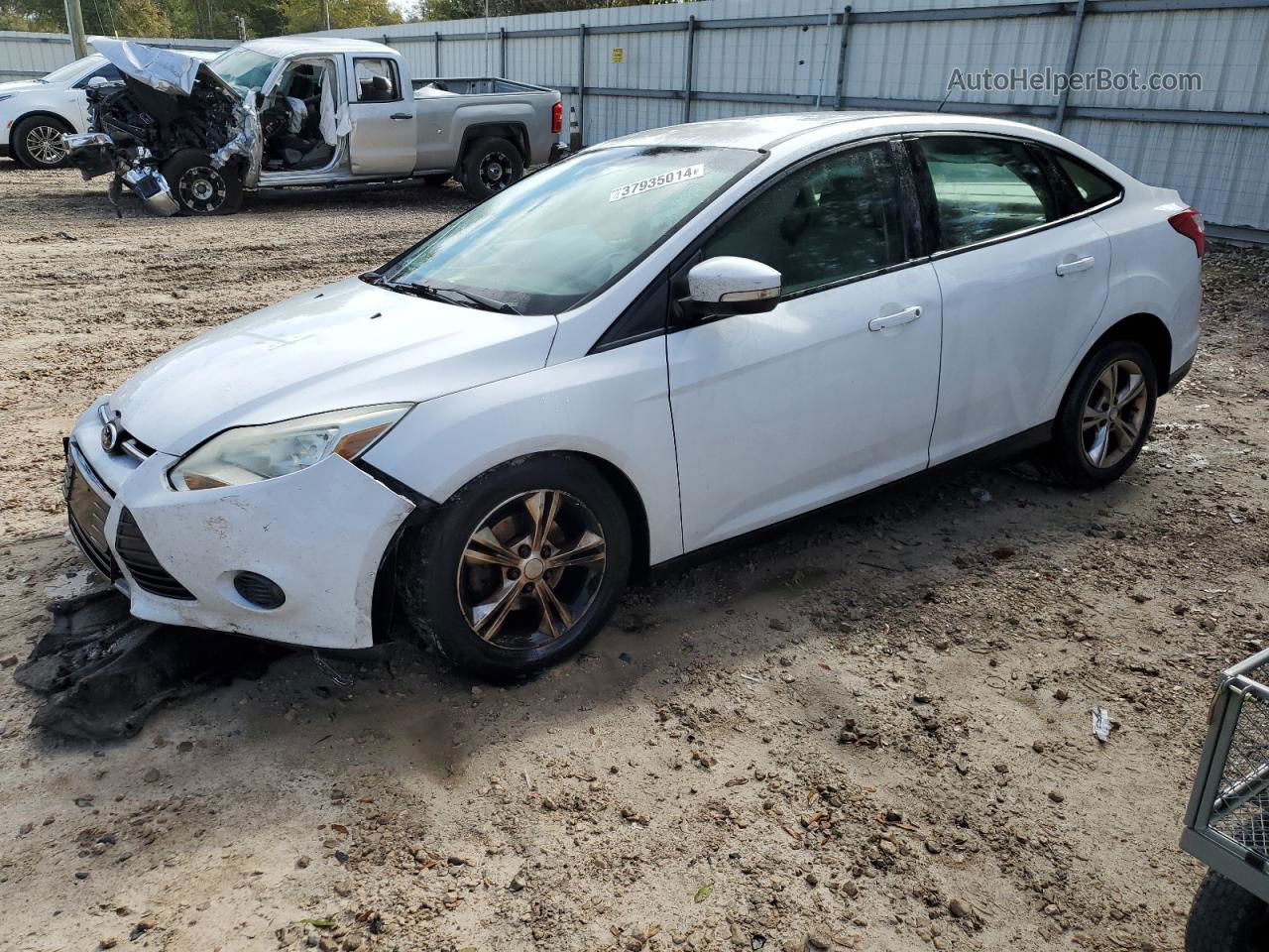 2013 Ford Focus Se White vin: 1FADP3F22DL253483