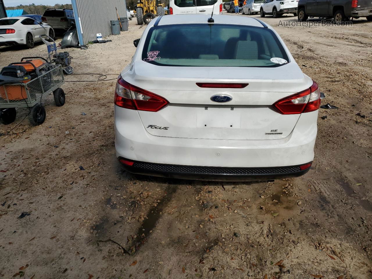 2013 Ford Focus Se White vin: 1FADP3F22DL253483