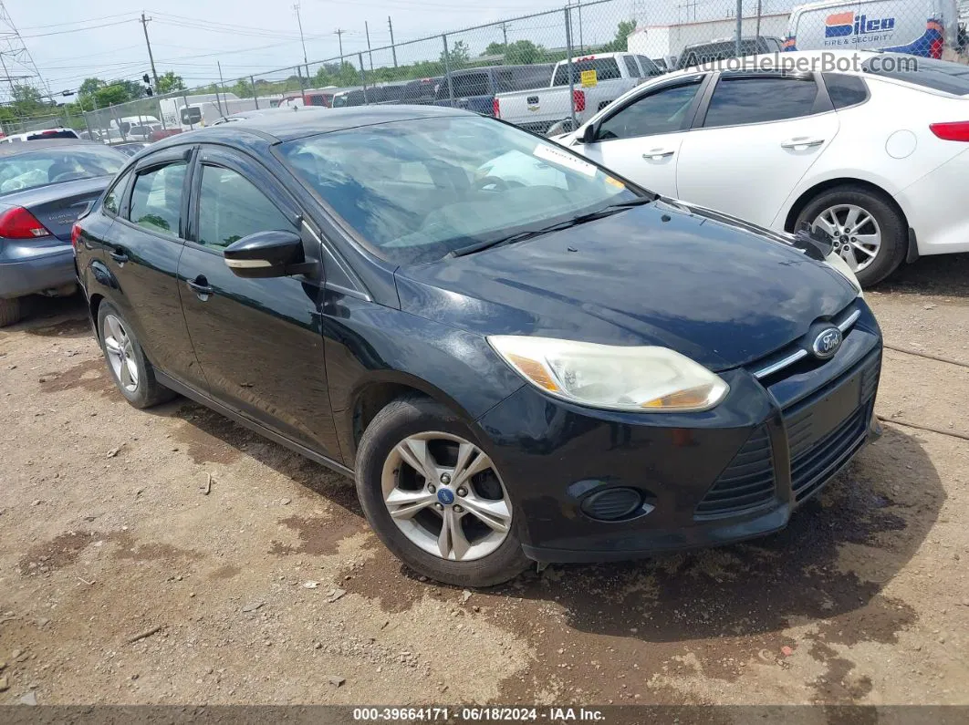 2013 Ford Focus Se Black vin: 1FADP3F22DL258988