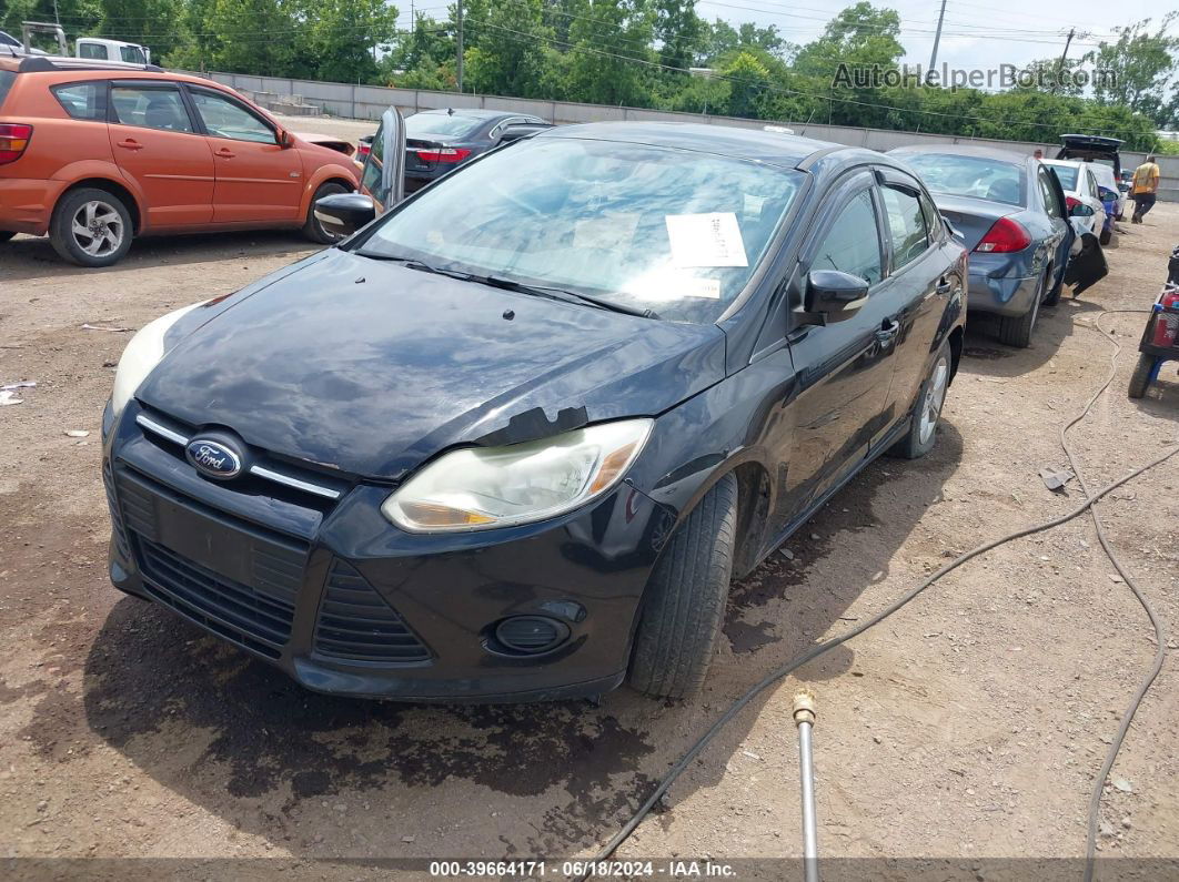 2013 Ford Focus Se Black vin: 1FADP3F22DL258988