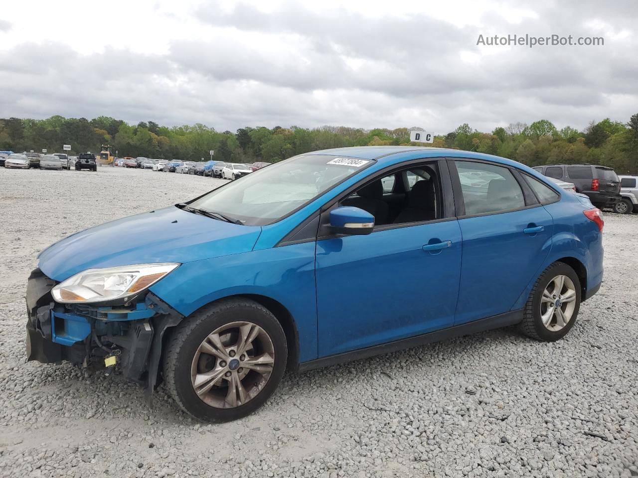 2013 Ford Focus Se Blue vin: 1FADP3F22DL281218