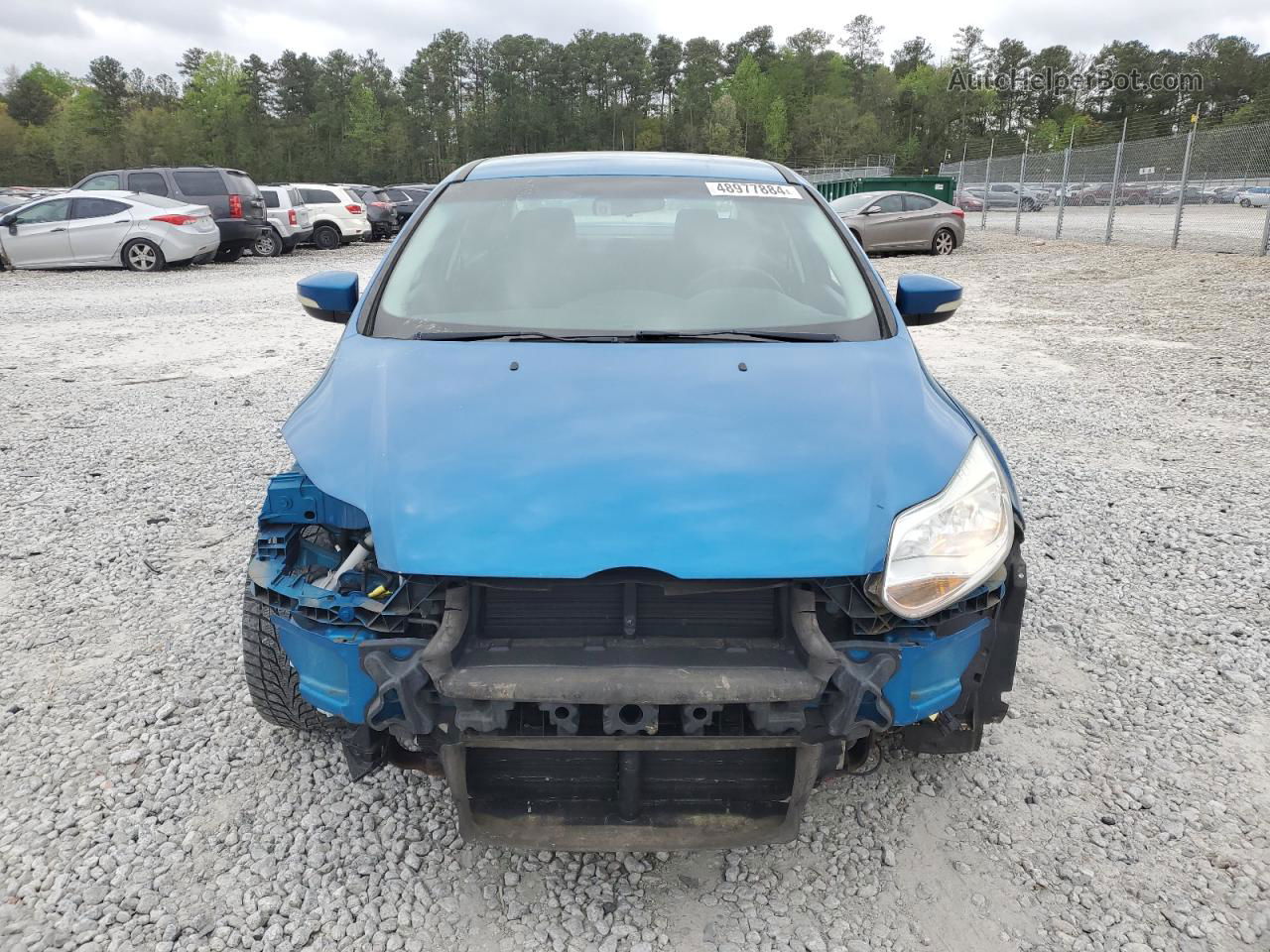 2013 Ford Focus Se Blue vin: 1FADP3F22DL281218