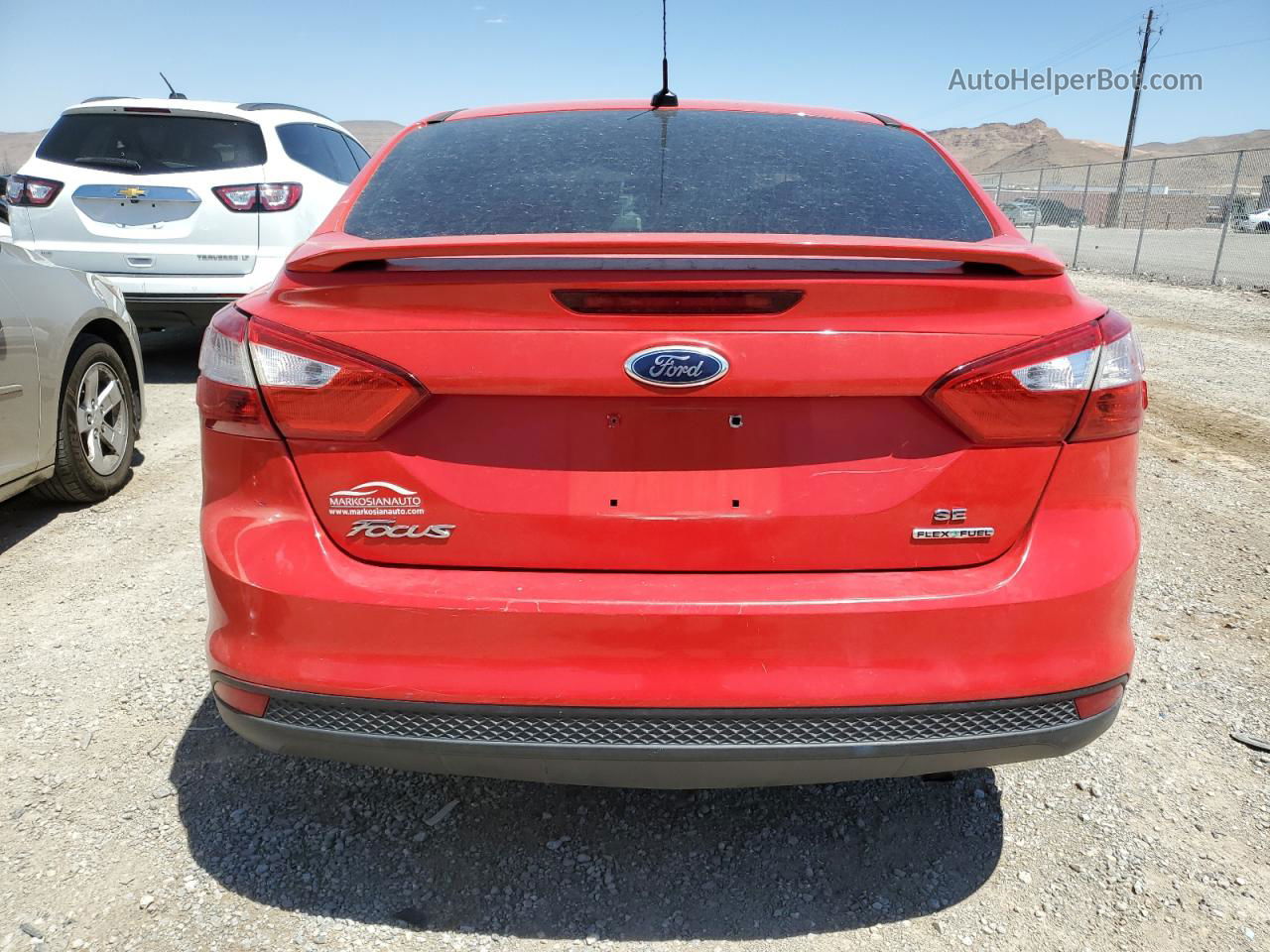 2013 Ford Focus Se Красный vin: 1FADP3F22DL284958