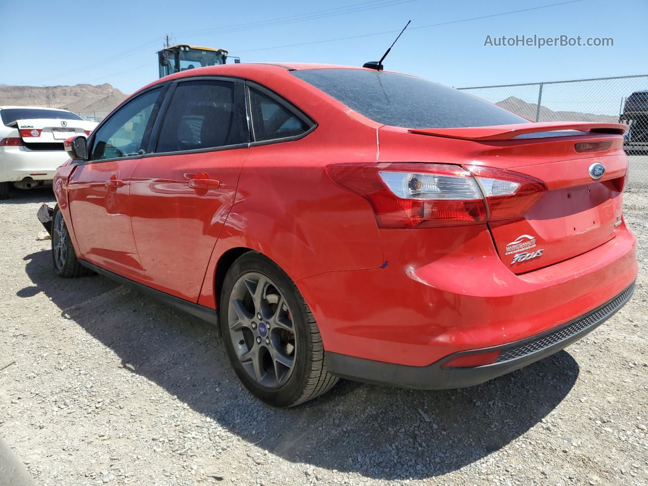 2013 Ford Focus Se Red vin: 1FADP3F22DL284958