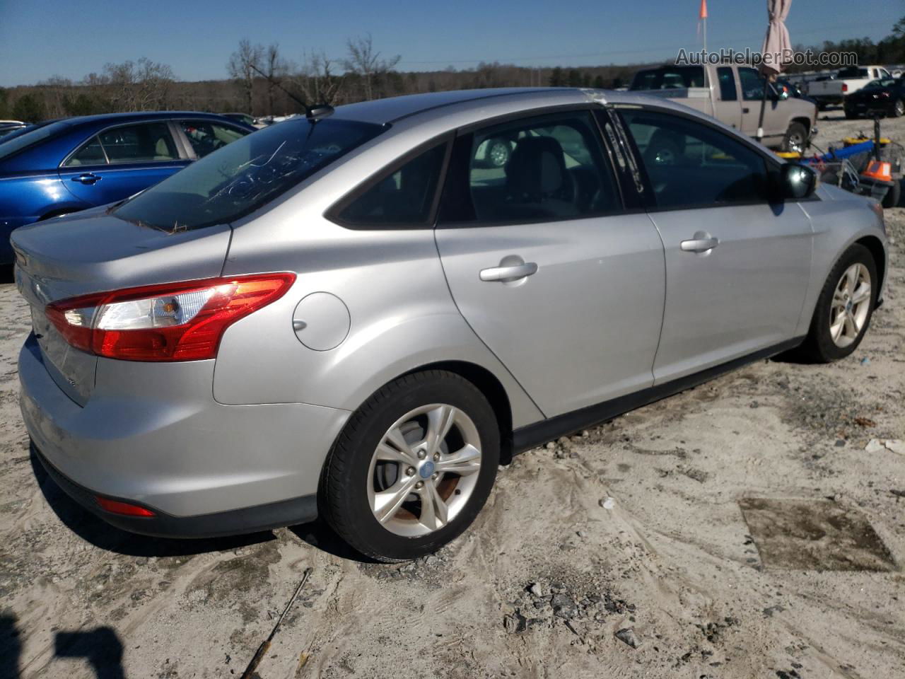 2013 Ford Focus Se Silver vin: 1FADP3F22DL285754