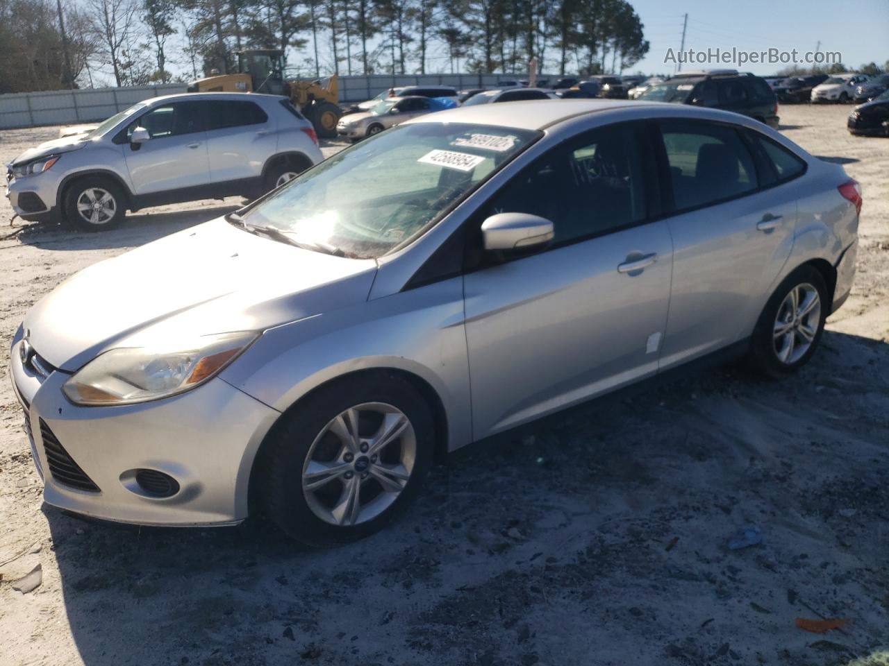 2013 Ford Focus Se Silver vin: 1FADP3F22DL285754