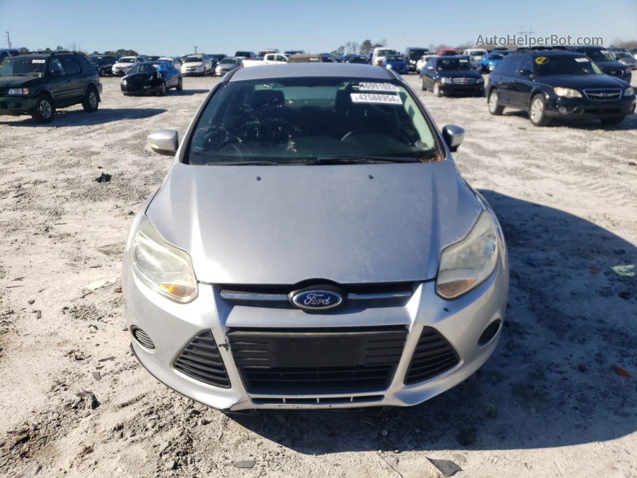 2013 Ford Focus Se Silver vin: 1FADP3F22DL285754