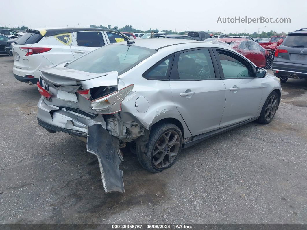 2013 Ford Focus Se Silver vin: 1FADP3F22DL320518