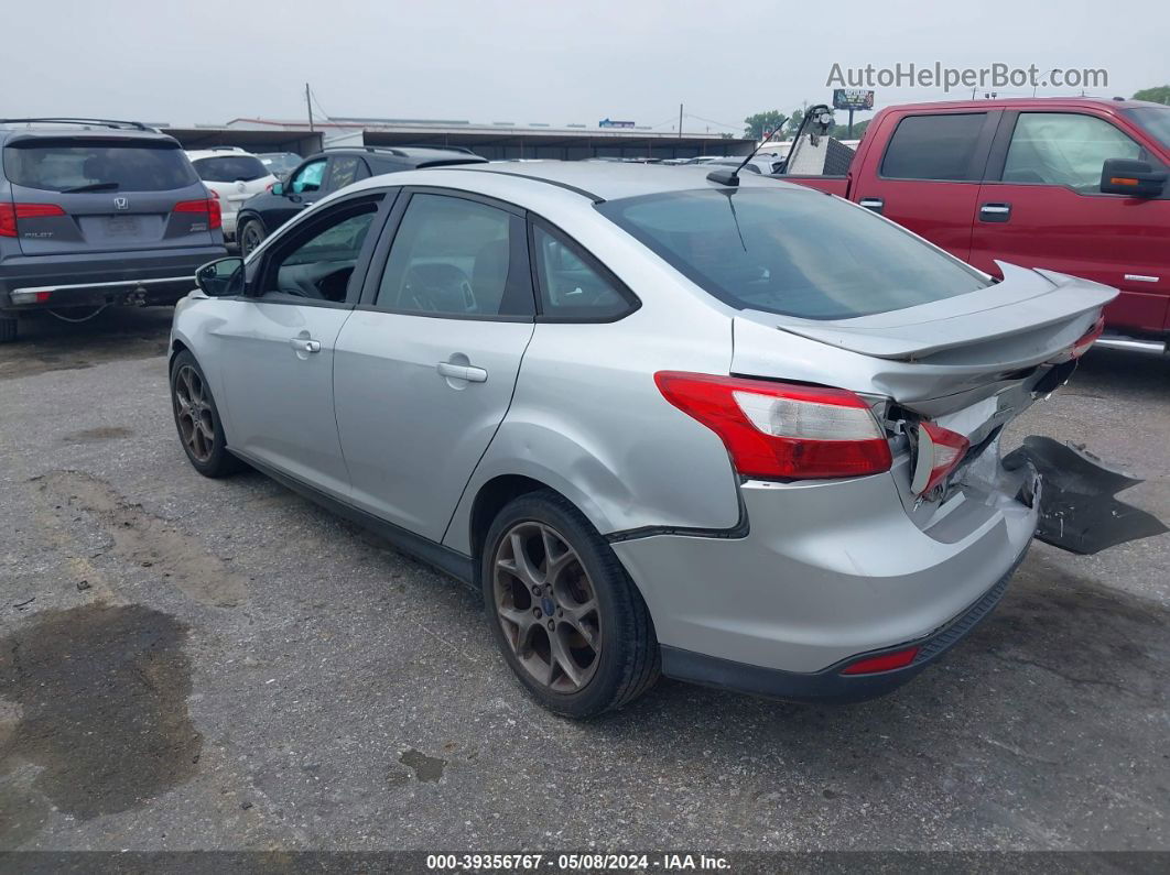 2013 Ford Focus Se Silver vin: 1FADP3F22DL320518