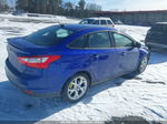 2013 Ford Focus Se Blue vin: 1FADP3F22DL326772