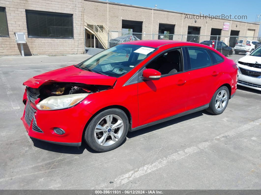 2013 Ford Focus Se Red vin: 1FADP3F22DL340784