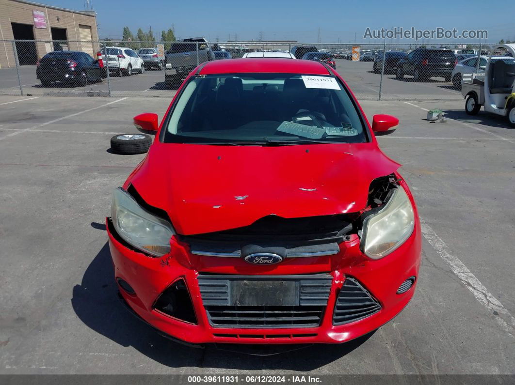 2013 Ford Focus Se Red vin: 1FADP3F22DL340784