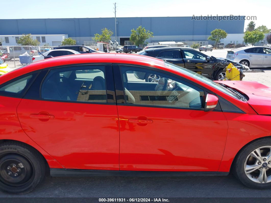 2013 Ford Focus Se Red vin: 1FADP3F22DL340784