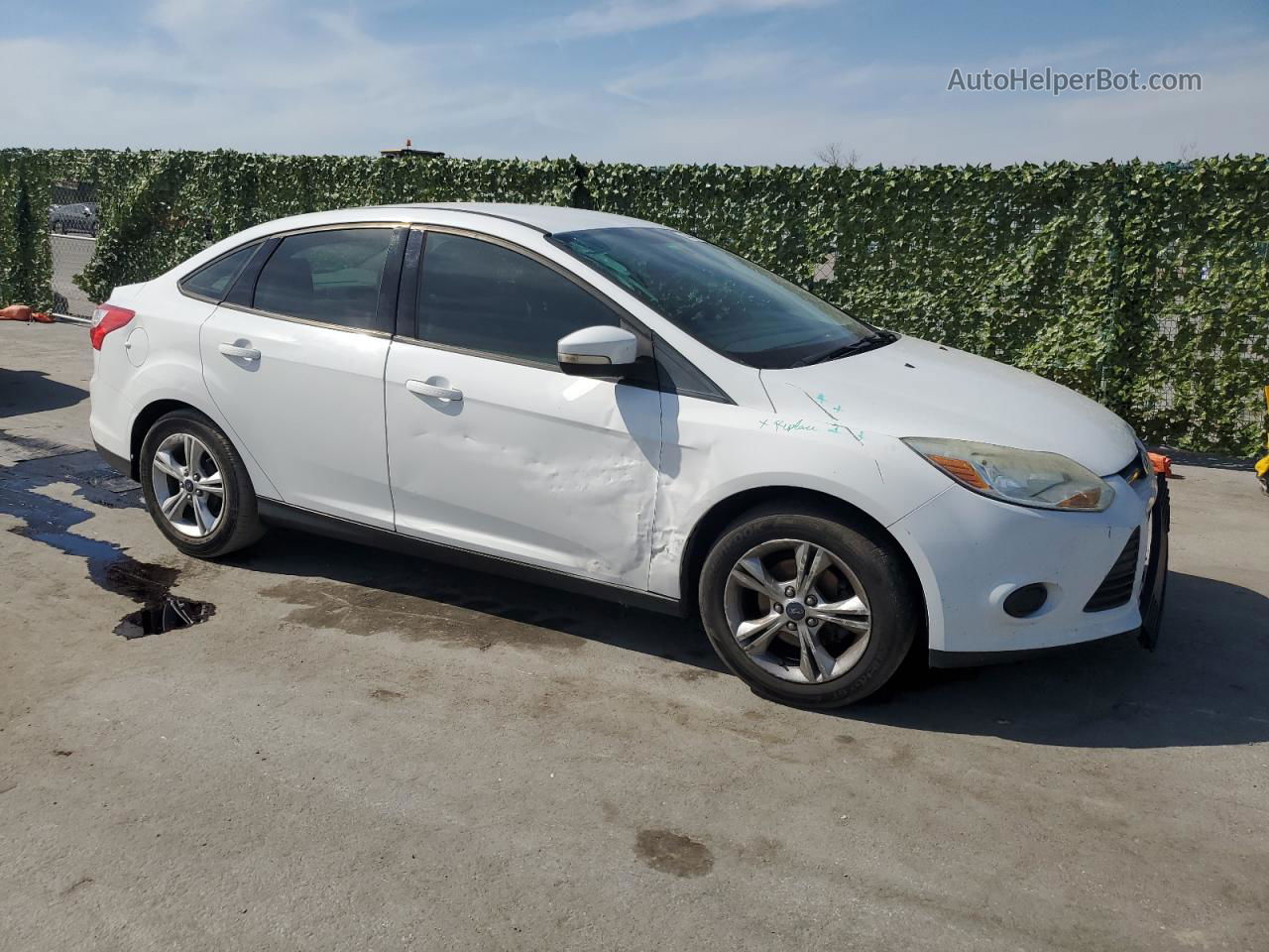 2013 Ford Focus Se White vin: 1FADP3F22DL359920