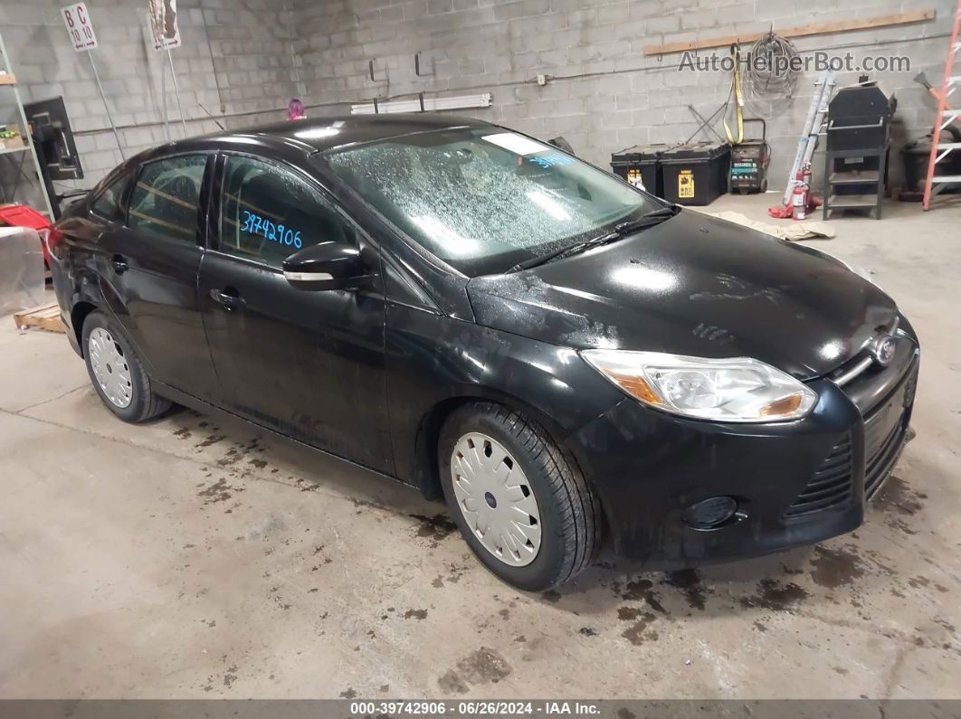 2013 Ford Focus Se Black vin: 1FADP3F22DL369833