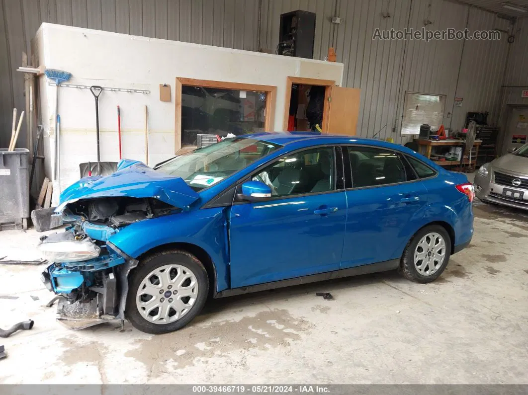 2014 Ford Focus Se Blue vin: 1FADP3F22EL113709