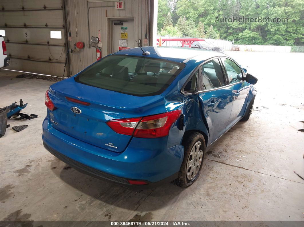 2014 Ford Focus Se Blue vin: 1FADP3F22EL113709