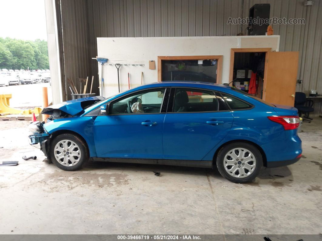 2014 Ford Focus Se Blue vin: 1FADP3F22EL113709