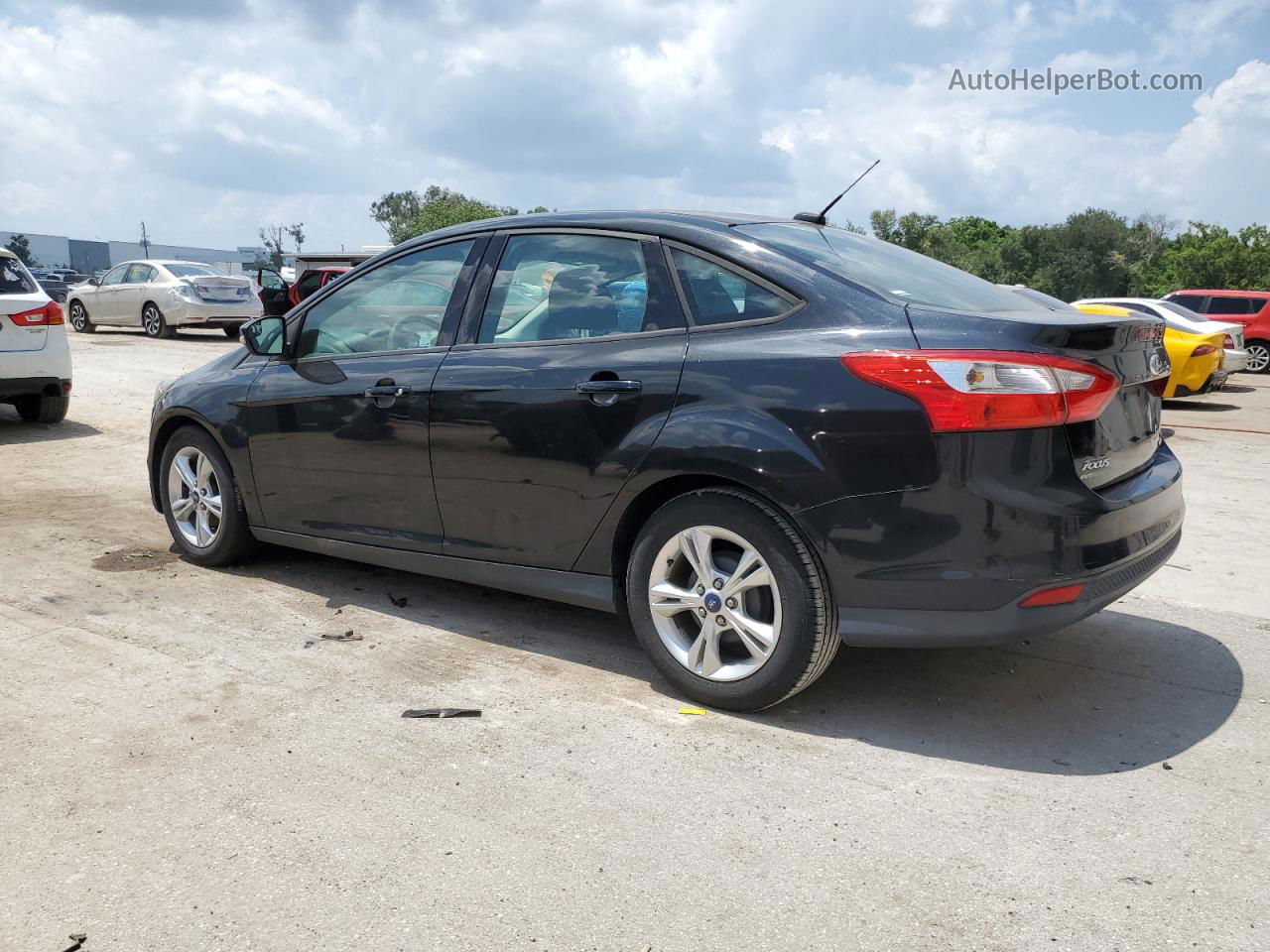 2014 Ford Focus Se Black vin: 1FADP3F22EL116545