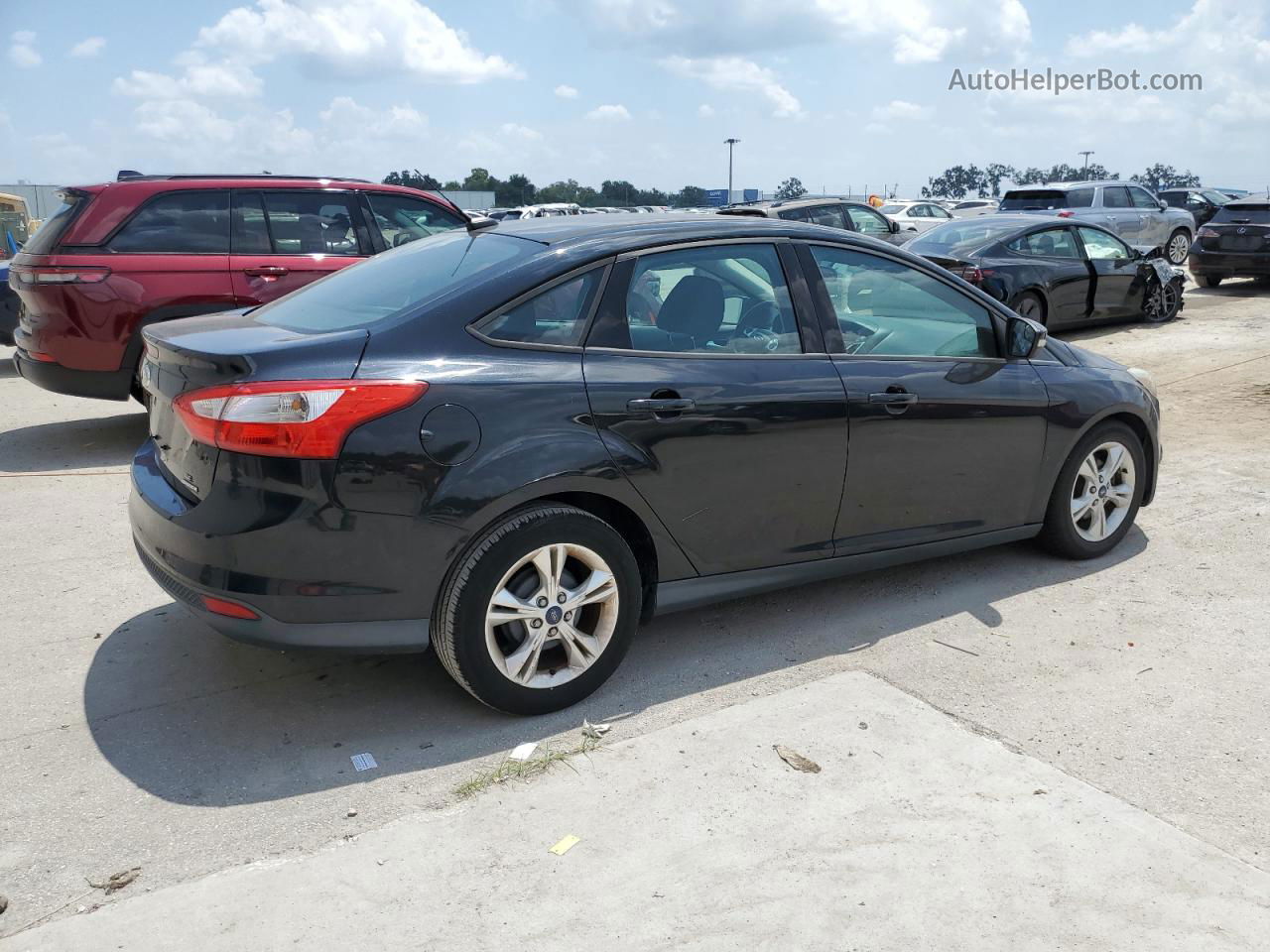 2014 Ford Focus Se Black vin: 1FADP3F22EL116545