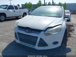 2014 Ford Focus Se White vin: 1FADP3F22EL118697