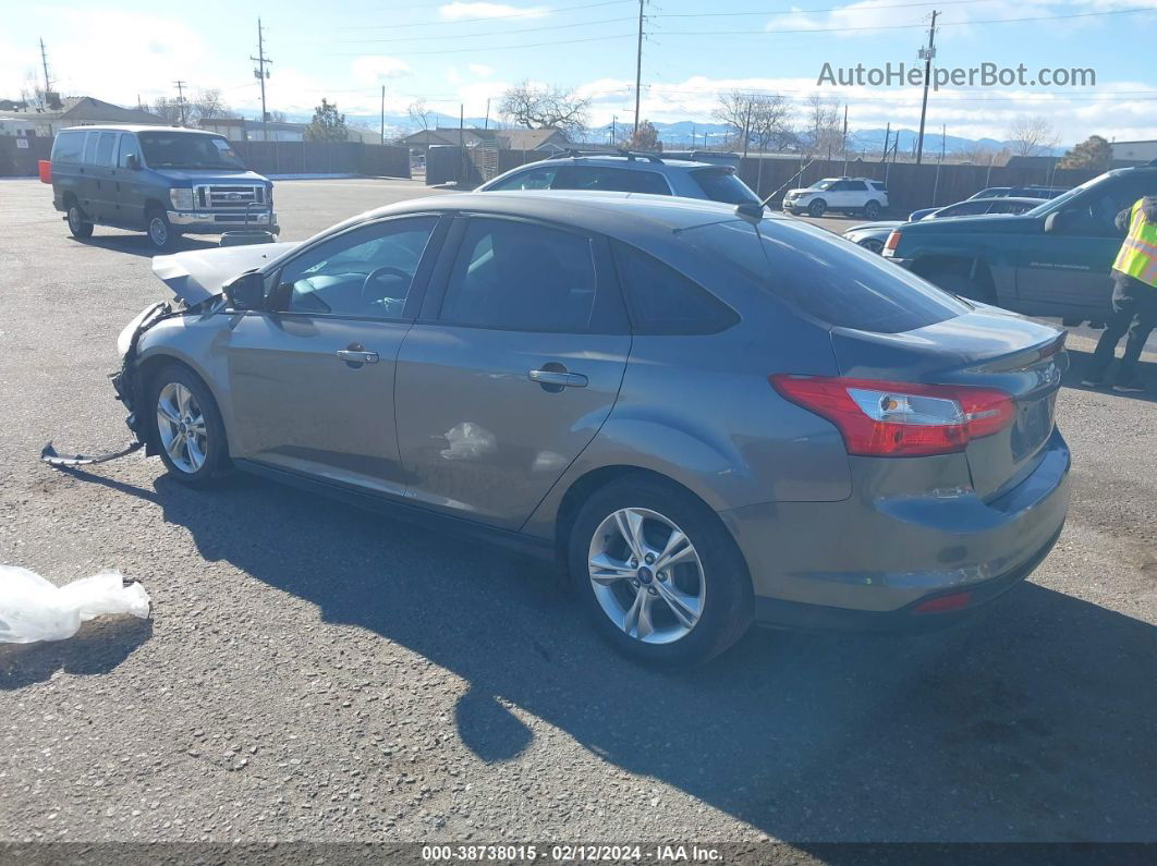 2014 Ford Focus Se Gray vin: 1FADP3F22EL169021