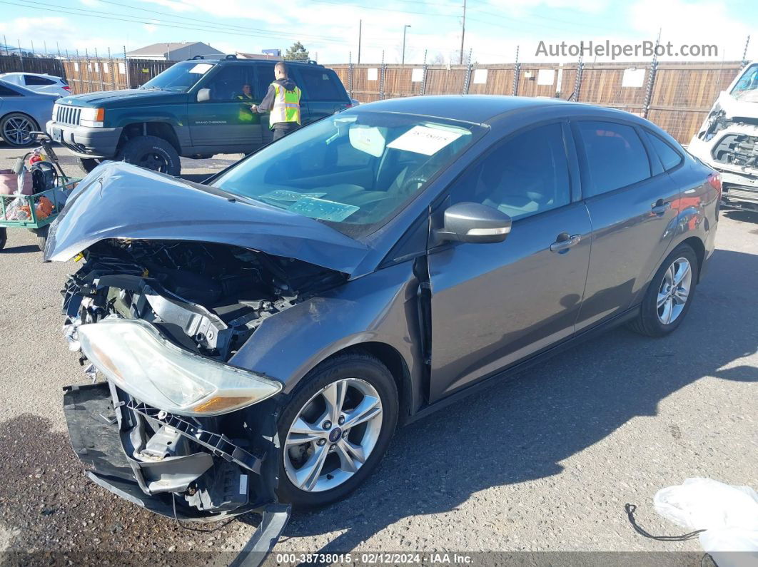 2014 Ford Focus Se Gray vin: 1FADP3F22EL169021