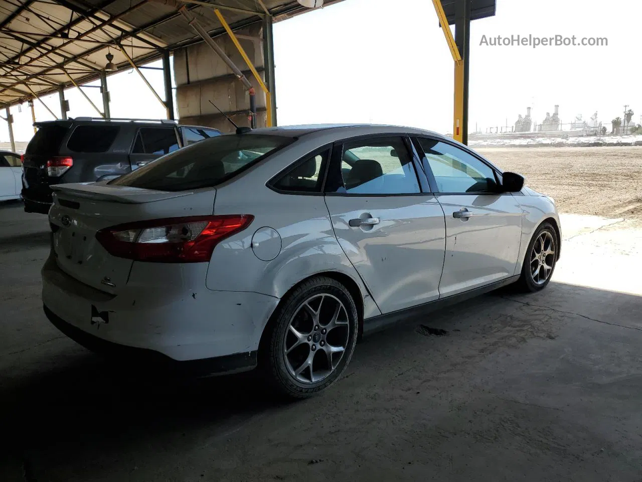 2014 Ford Focus Se White vin: 1FADP3F22EL174591