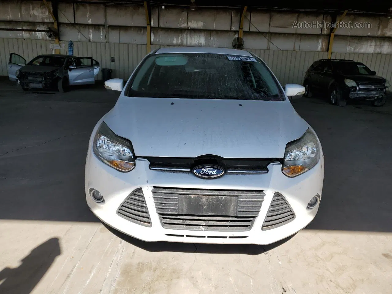 2014 Ford Focus Se White vin: 1FADP3F22EL174591