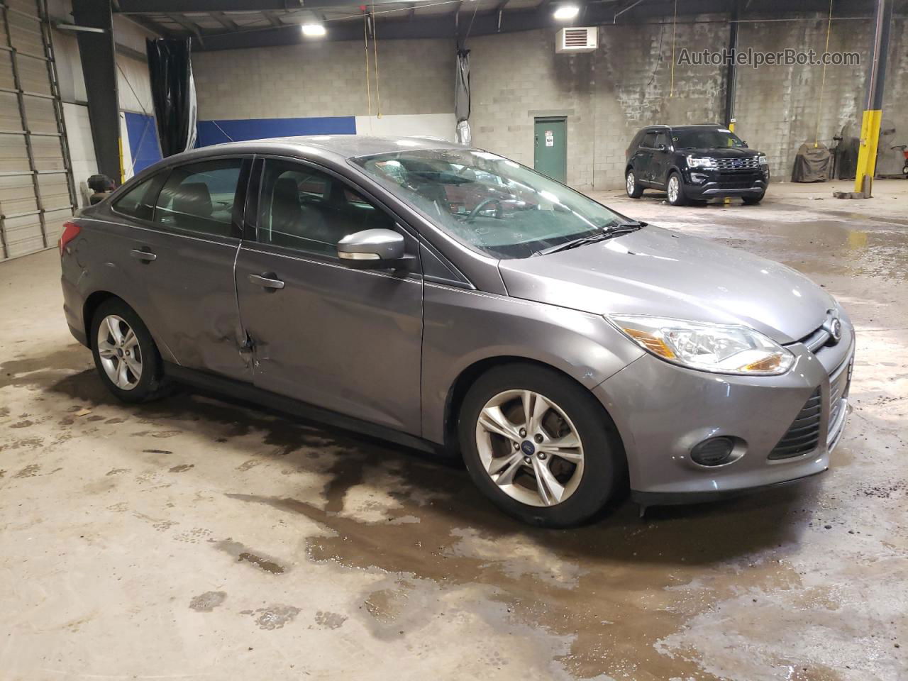 2014 Ford Focus Se Gray vin: 1FADP3F22EL189575