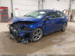 2014 Ford Focus Se Blue vin: 1FADP3F22EL240931