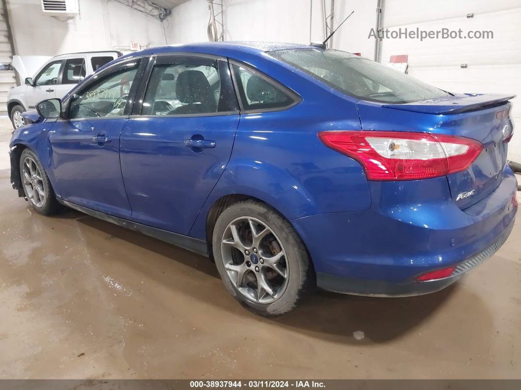 2014 Ford Focus Se Blue vin: 1FADP3F22EL240931