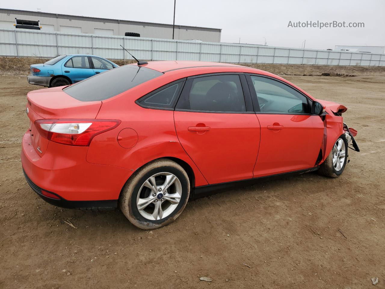 2014 Ford Focus Se Красный vin: 1FADP3F22EL255543