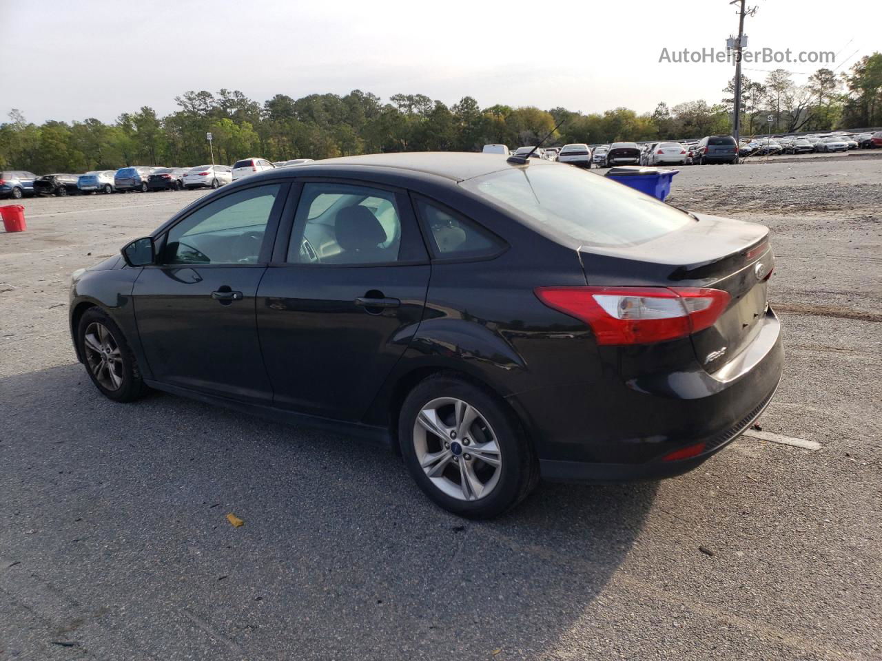 2014 Ford Focus Se Black vin: 1FADP3F22EL277302