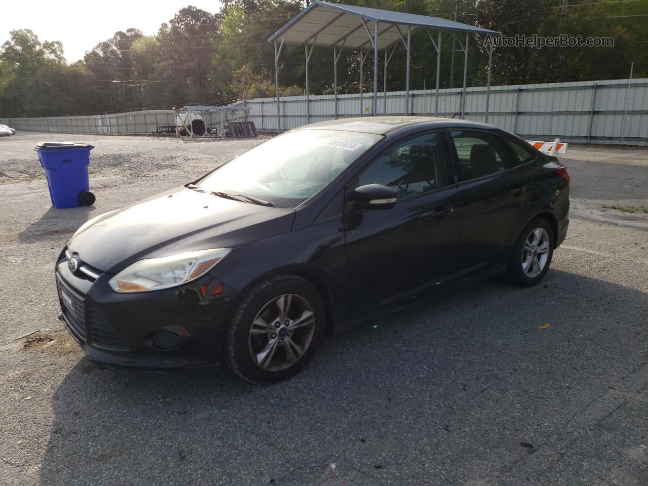 2014 Ford Focus Se Black vin: 1FADP3F22EL277302