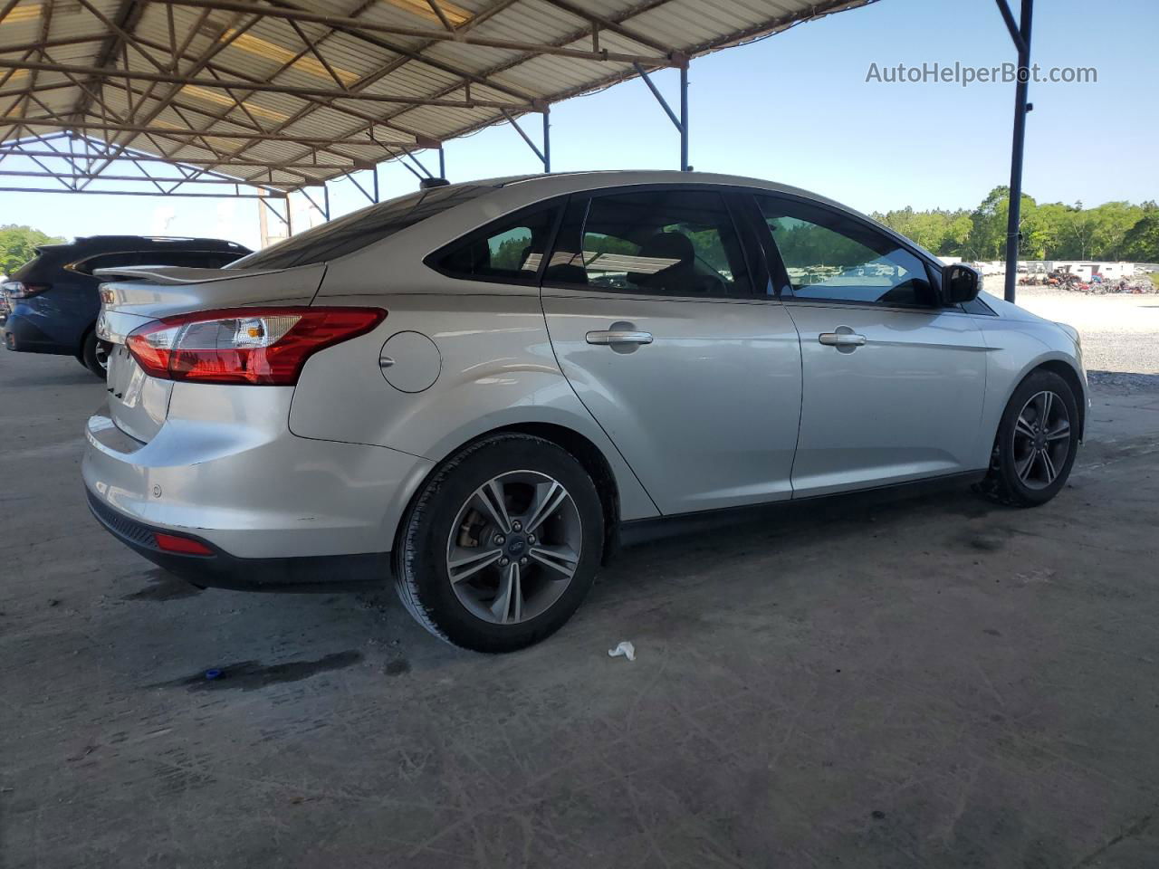 2014 Ford Focus Se Silver vin: 1FADP3F22EL284489