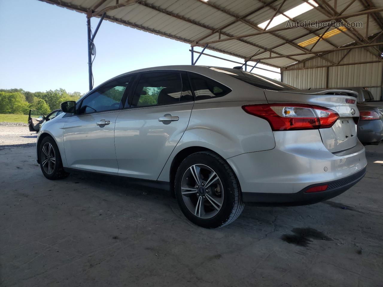 2014 Ford Focus Se Silver vin: 1FADP3F22EL284489