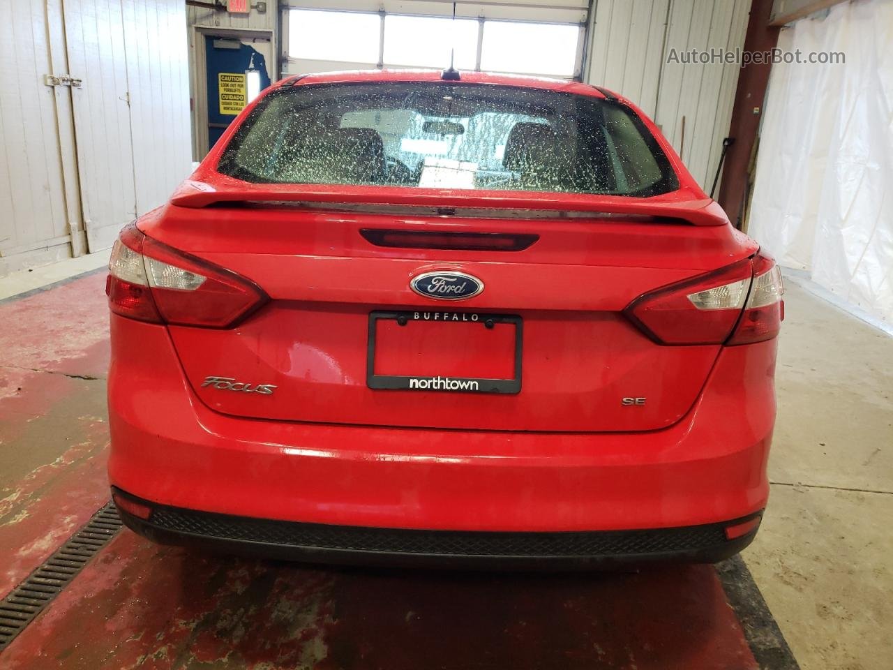 2014 Ford Focus Se Red vin: 1FADP3F22EL325476