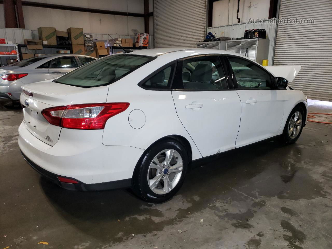 2014 Ford Focus Se White vin: 1FADP3F22EL351060