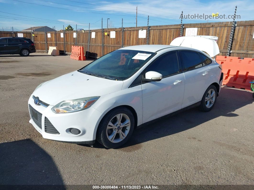 2014 Ford Focus Se White vin: 1FADP3F22EL399061