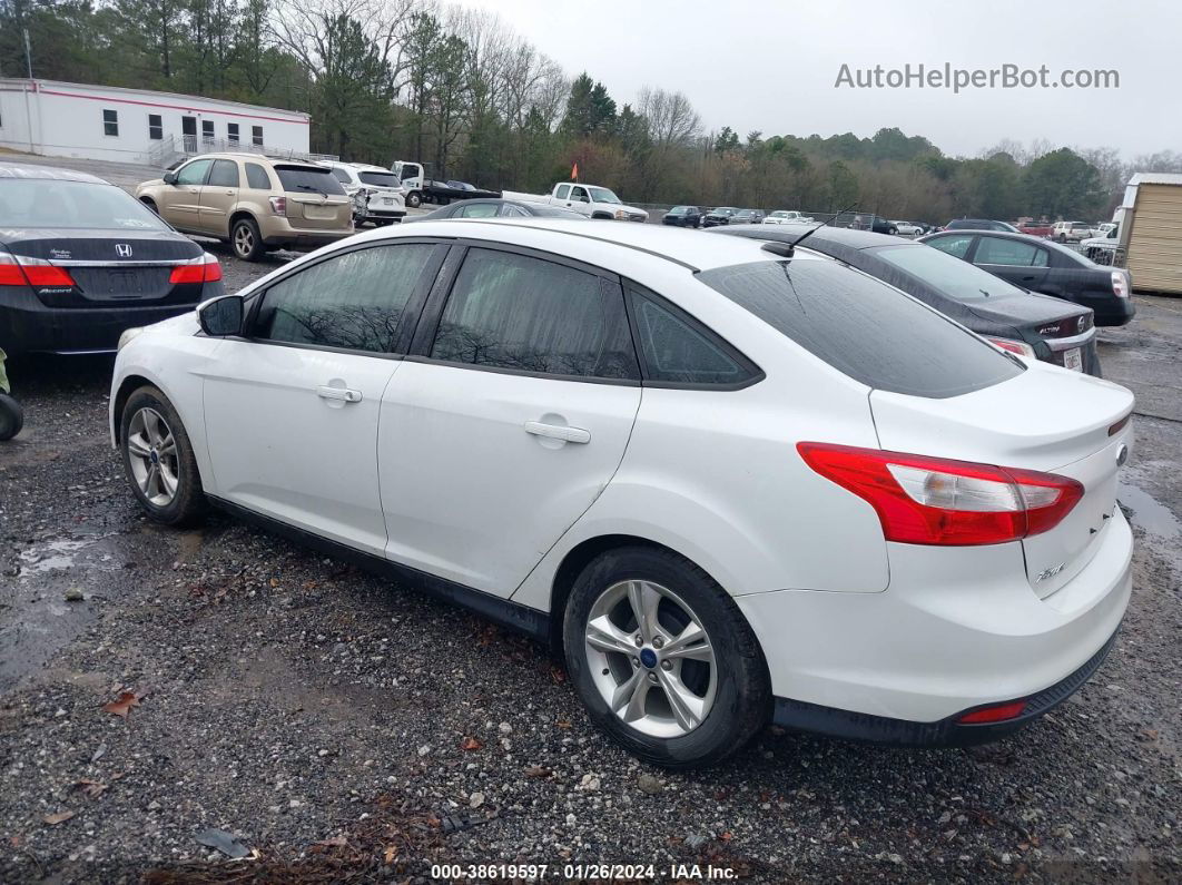 2014 Ford Focus Se White vin: 1FADP3F22EL400144