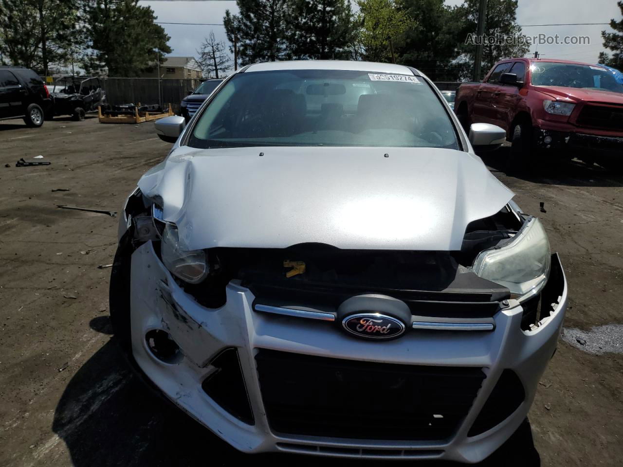 2014 Ford Focus Se Silver vin: 1FADP3F22EL418739