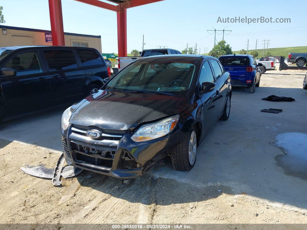 2014 Ford Focus Se Black vin: 1FADP3F22EL428364