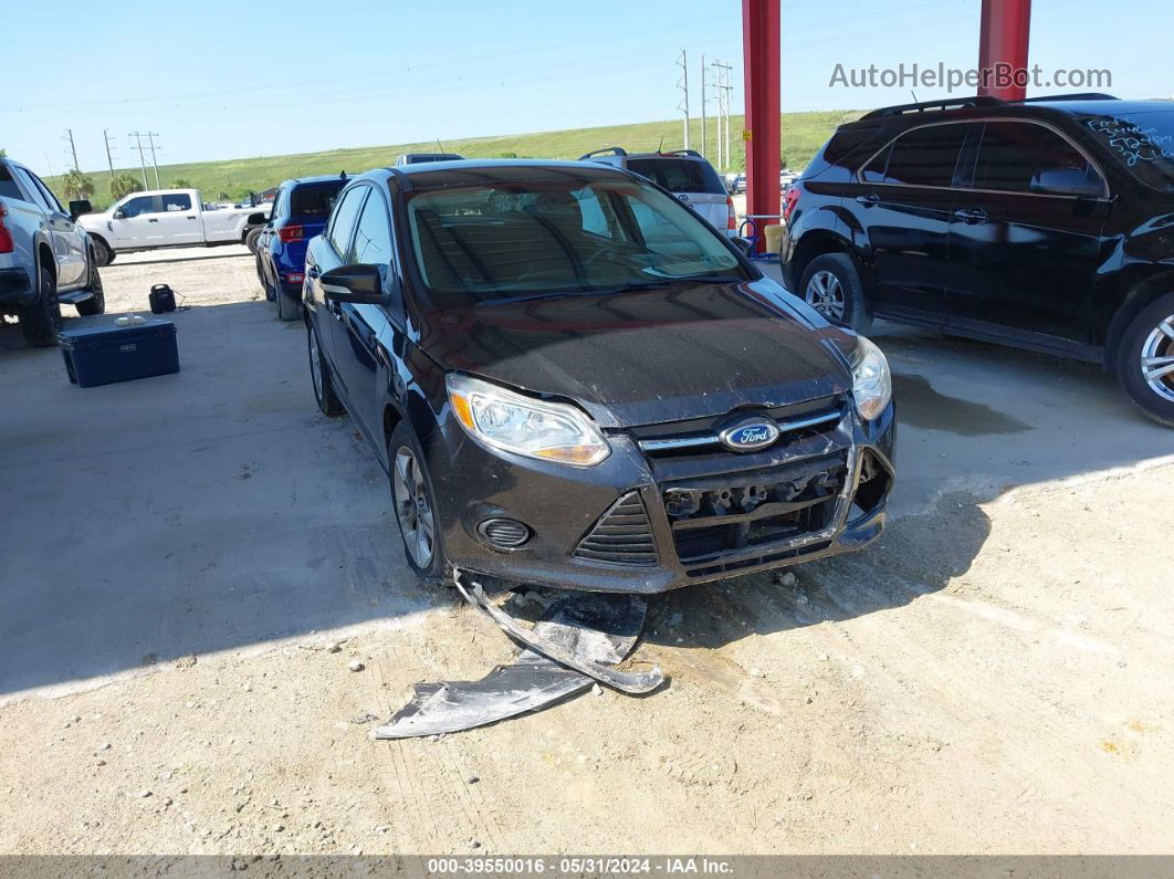 2014 Ford Focus Se Black vin: 1FADP3F22EL428364