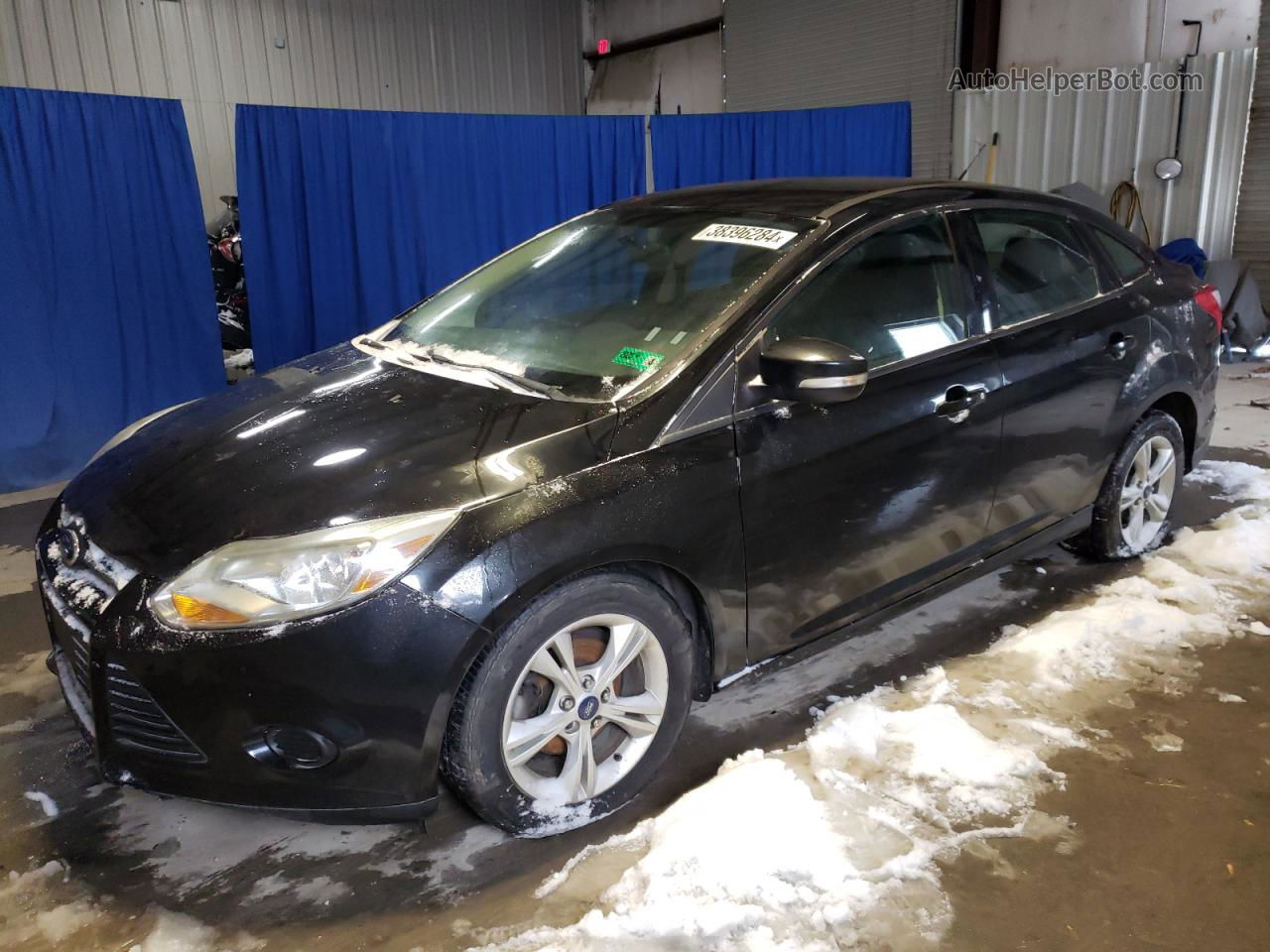 2014 Ford Focus Se Black vin: 1FADP3F22EL428428