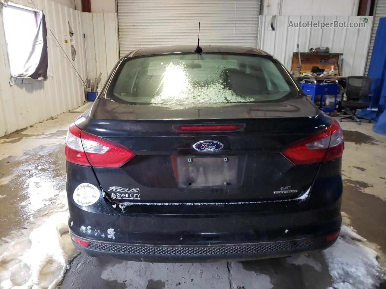 2014 Ford Focus Se Black vin: 1FADP3F22EL428428