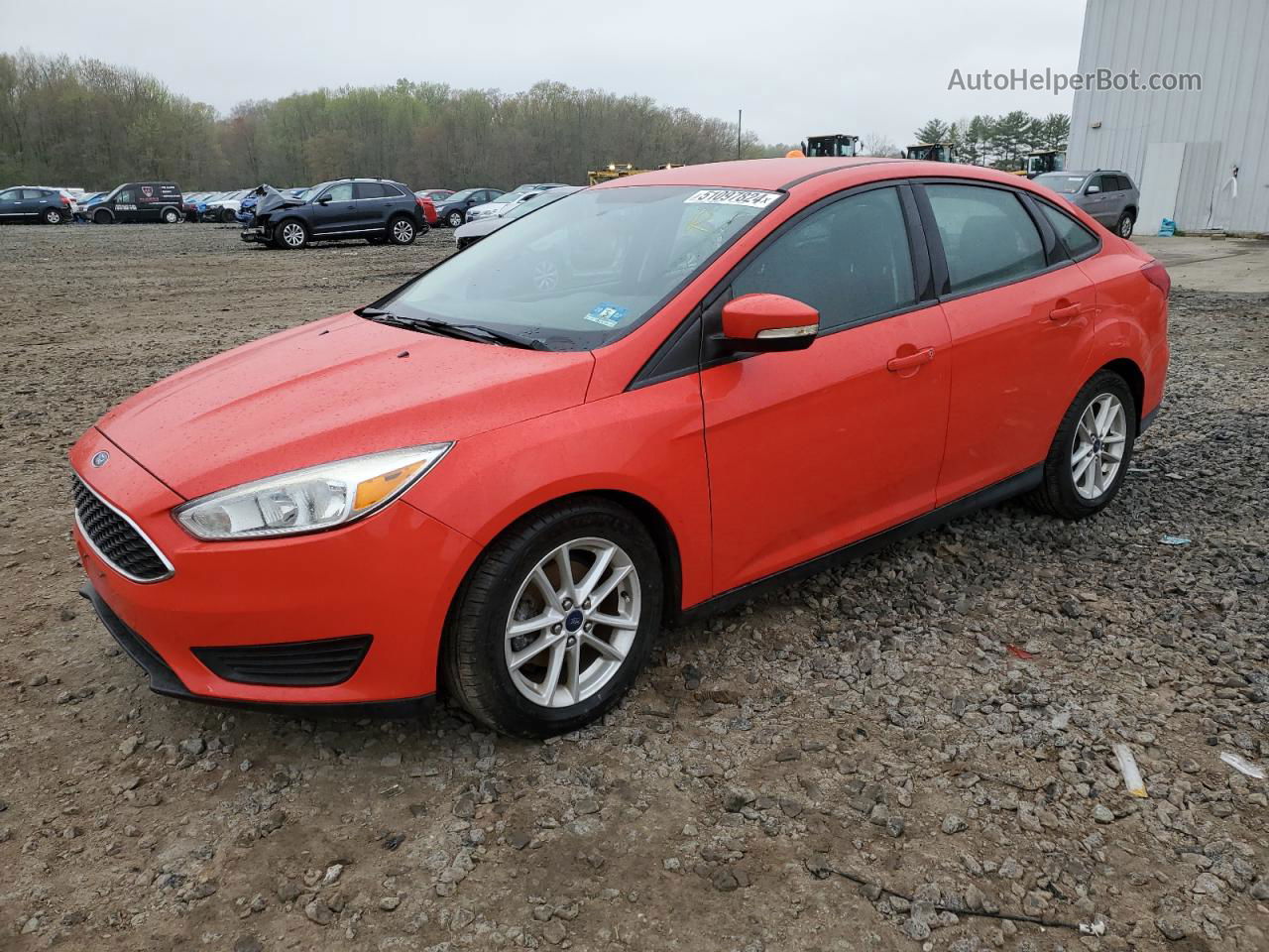 2015 Ford Focus Se Red vin: 1FADP3F22FL207302