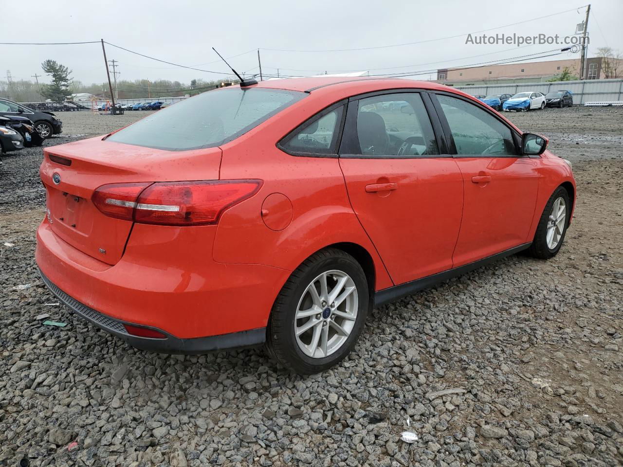 2015 Ford Focus Se Red vin: 1FADP3F22FL207302