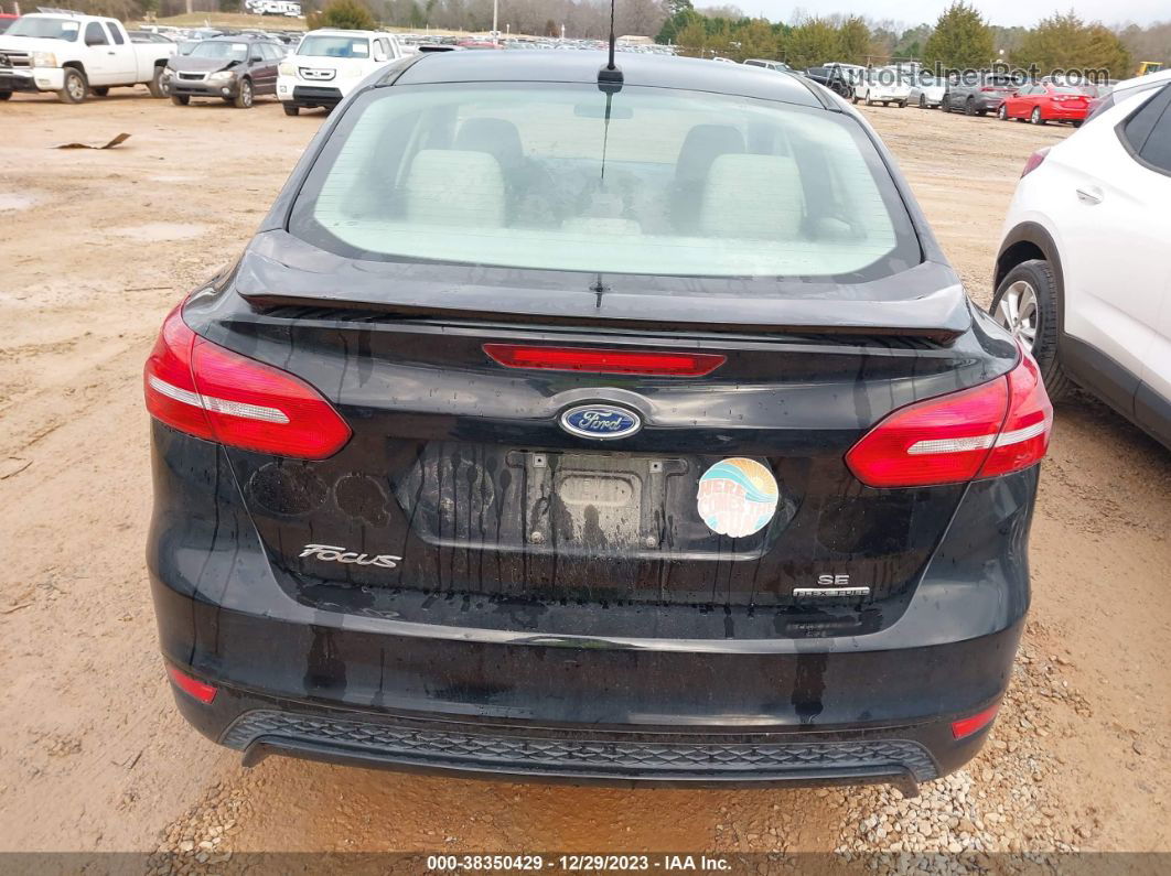 2016 Ford Focus Se Black vin: 1FADP3F22GL274239