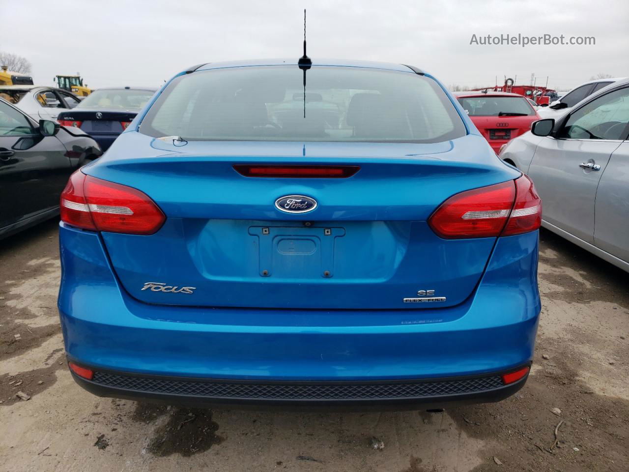 2016 Ford Focus Se Синий vin: 1FADP3F22GL368718